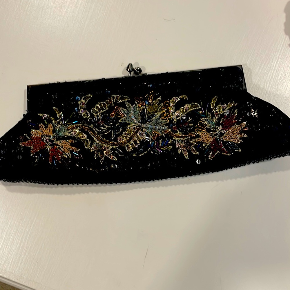 White House/Black Market beaded evening bag